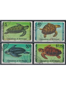 GRENADINES OF ST. VINCENT 1978 Tartarughe d'acqua 4v us
