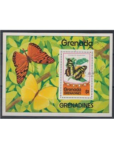 GRENADA GRENADINES 1975 Farfalle BF us