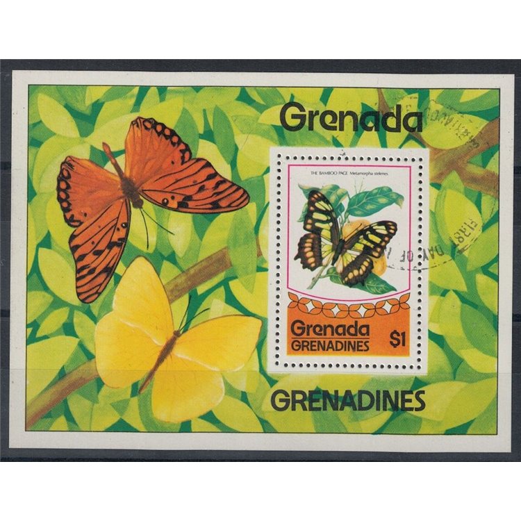 GRENADA GRENADINES 1975 Butterflies s/s us