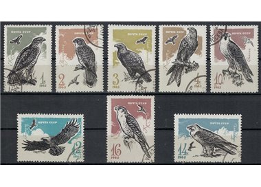 RUSSIA 1965 Uccelli rapaci 8v us