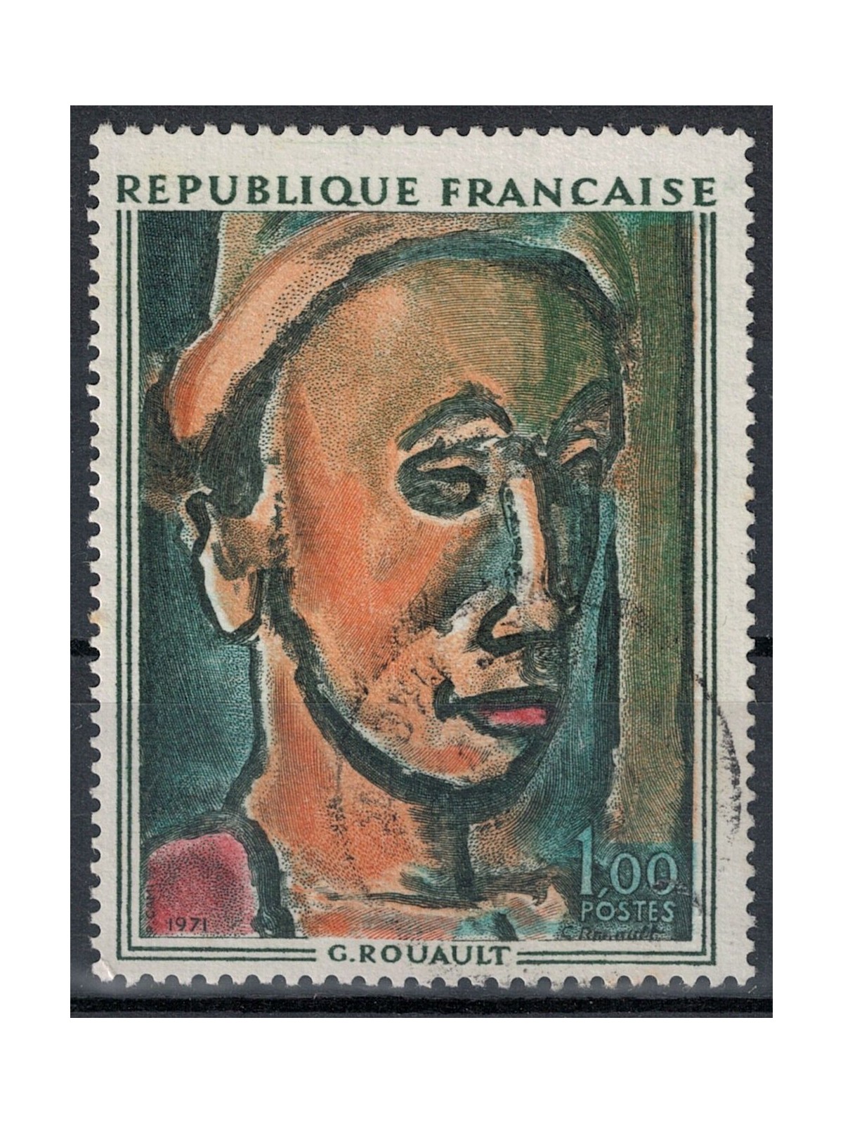 FRANCIA 1971 Arte (Roault, Il visionario) us