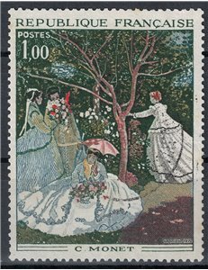 FRANCIA 1972 Arte (C. Monet, Donne in giardino) us