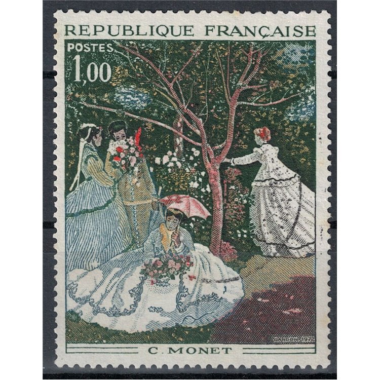 FRANCIA 1972 Arte (C. Monet, Donne in giardino) us