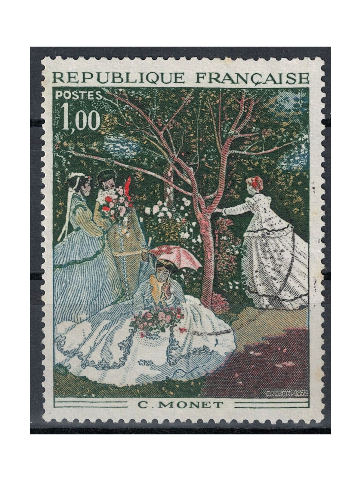 FRANCIA 1972 Arte (C. Monet, Donne in giardino) us