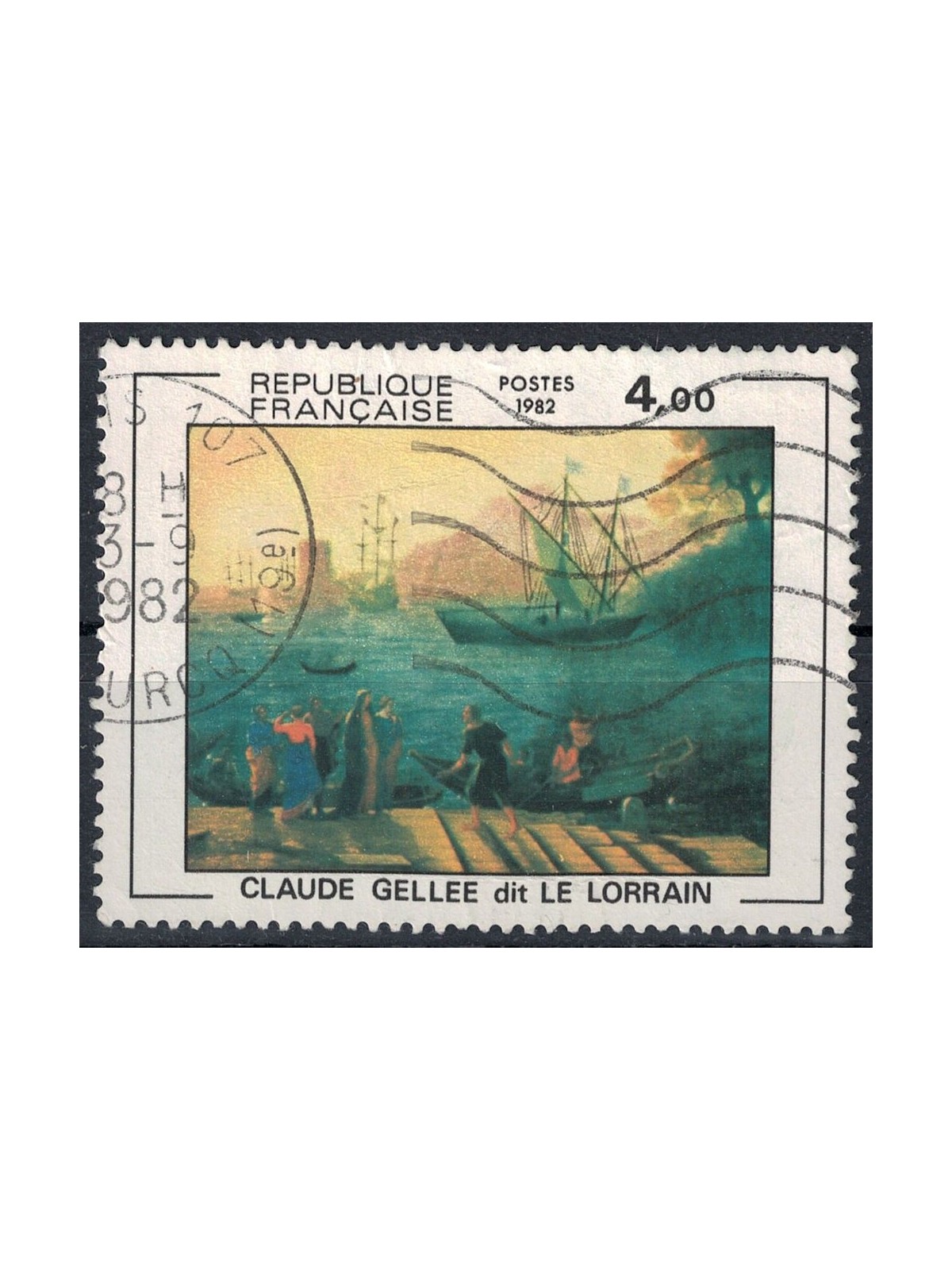 FRANCIA 1982 Arte (Claude Gellee, Le Lorrain) us
