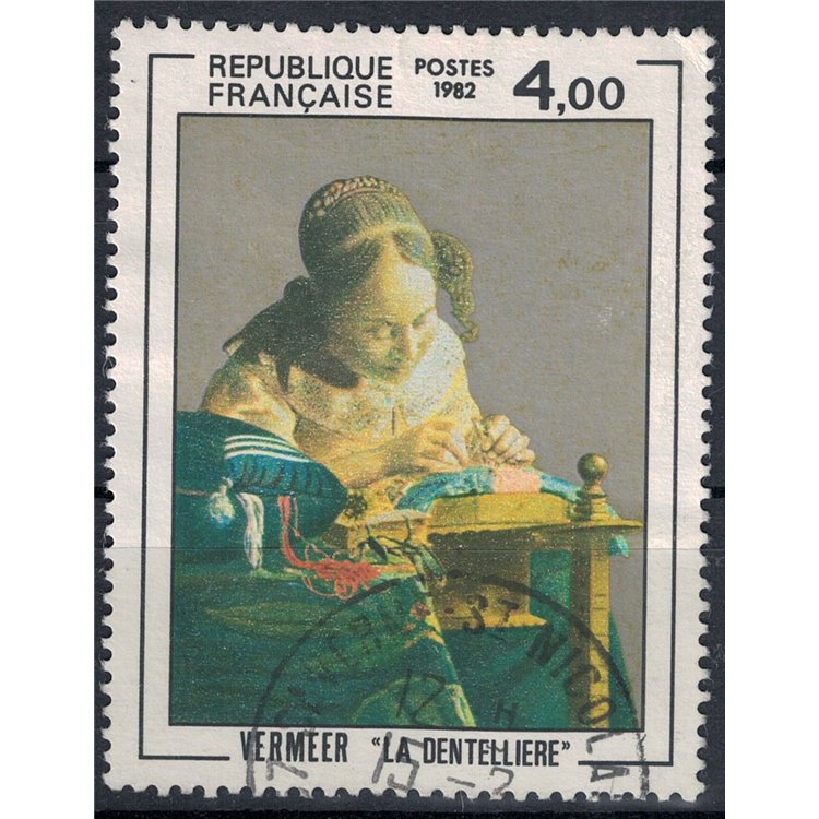FRANCE 1982 Art (Vermeer, The Lacemaker) us