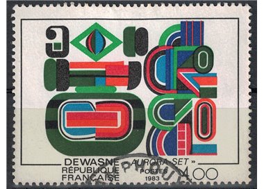 FRANCE 1983 Art (Dewasne, Aurora-set) us