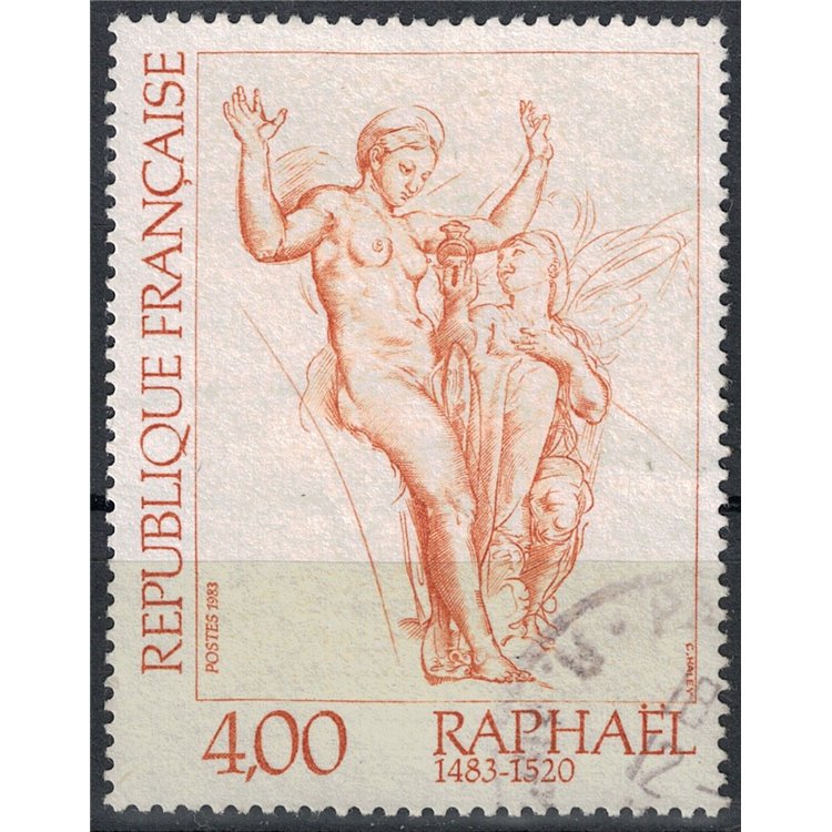 FRANCIA 1983 Arte (Raffaello, Venere e Psiche) us