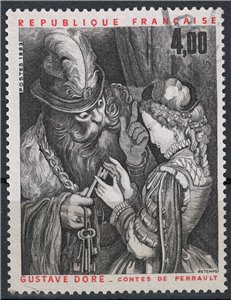 FRANCIA 1983 Arte (Gustave Dorè, Barbablù affida le chiavi) us