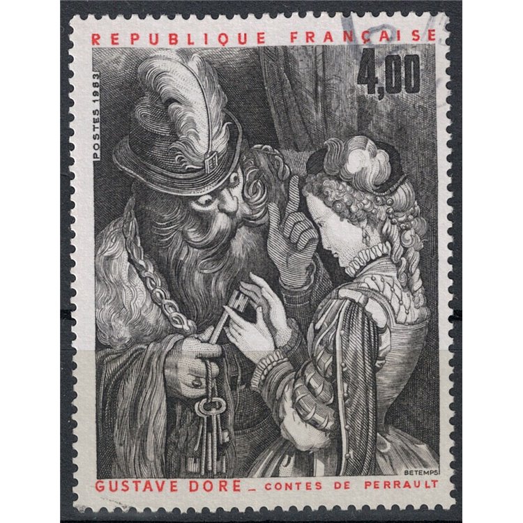 FRANCIA 1983 Arte (Gustave Dorè, Barbablù affida le chiavi) us