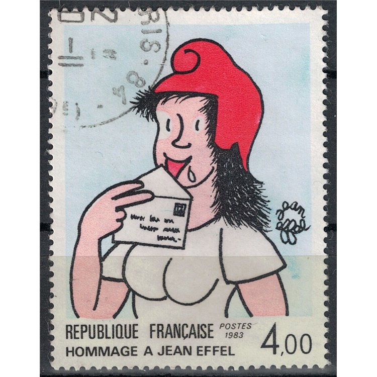 FRANCE 1983 Art (Jean Effel, Marianne with the letter) us