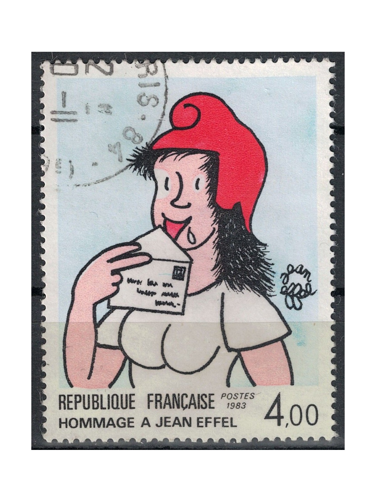 FRANCE 1983 Art (Jean Effel, Marianne with the letter) us