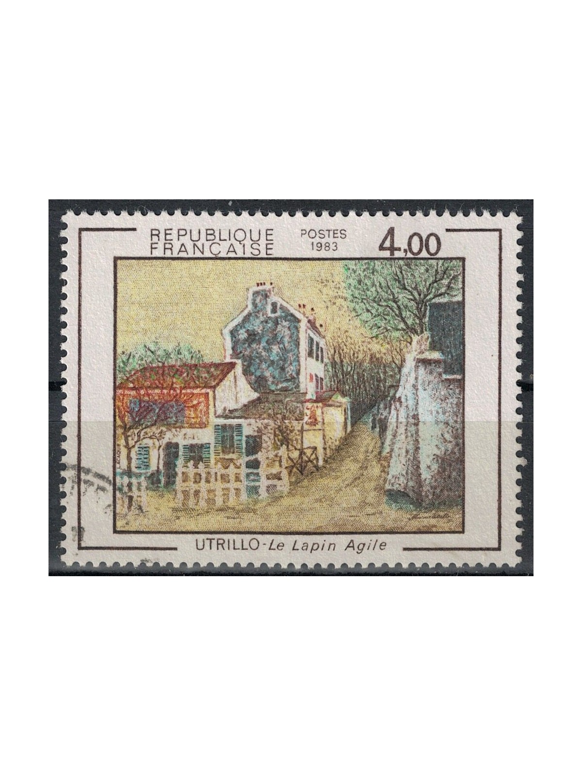 FRANCE 1983 Art (Utrillo, Le Lapin Agile) us