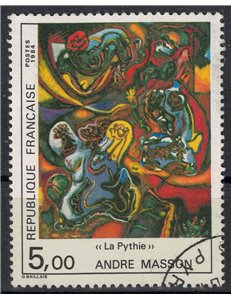 FRANCIA 1984 Arte (Andre Masson, La Pizia) us
