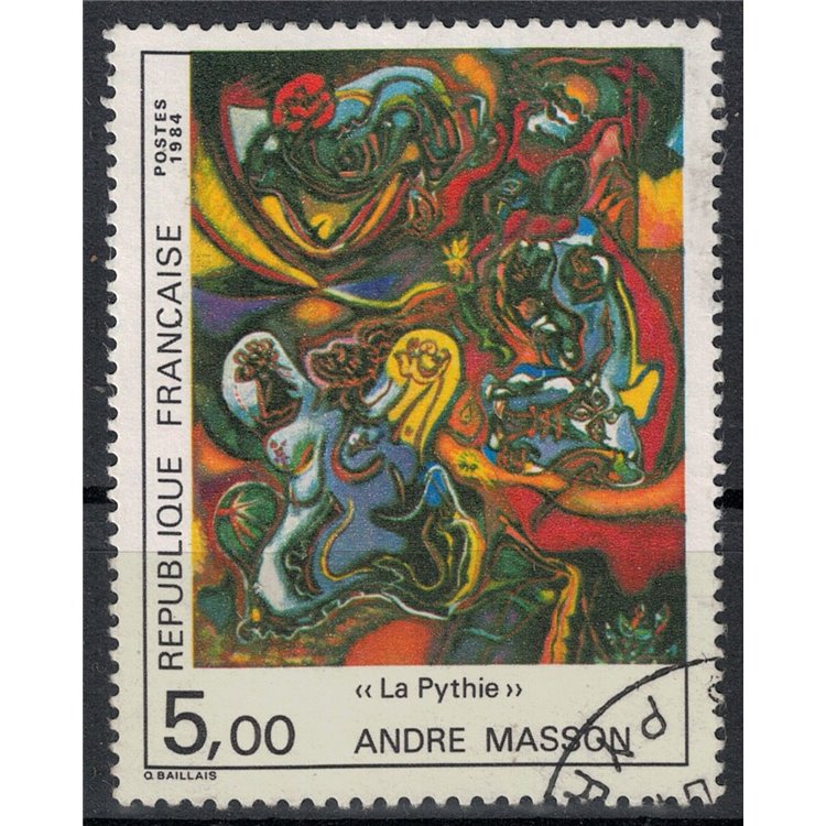 FRANCIA 1984 Arte (Andre Masson, La Pizia) us