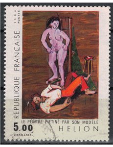 FRANCE 1984 Art (Helion, Painter trampled by model) us