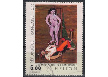 FRANCE 1984 Art (Helion, Painter trampled by model) us