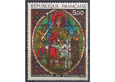 FRANCE 1985 Art (Stained glass window of Strasbourg Cathedral) us