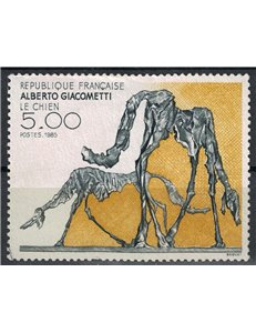 FRANCE 1985 Art (Alberto Giacometti, The Dog) us