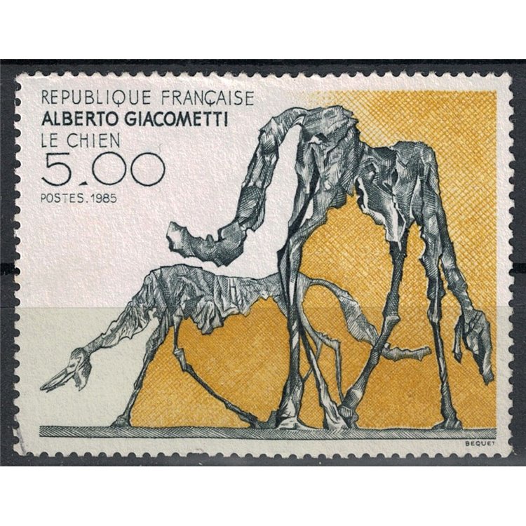 FRANCIA 1985 Arte (Alberto Giacometti, Il cane) us