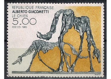 FRANCE 1985 Art (Alberto Giacometti, The Dog) us