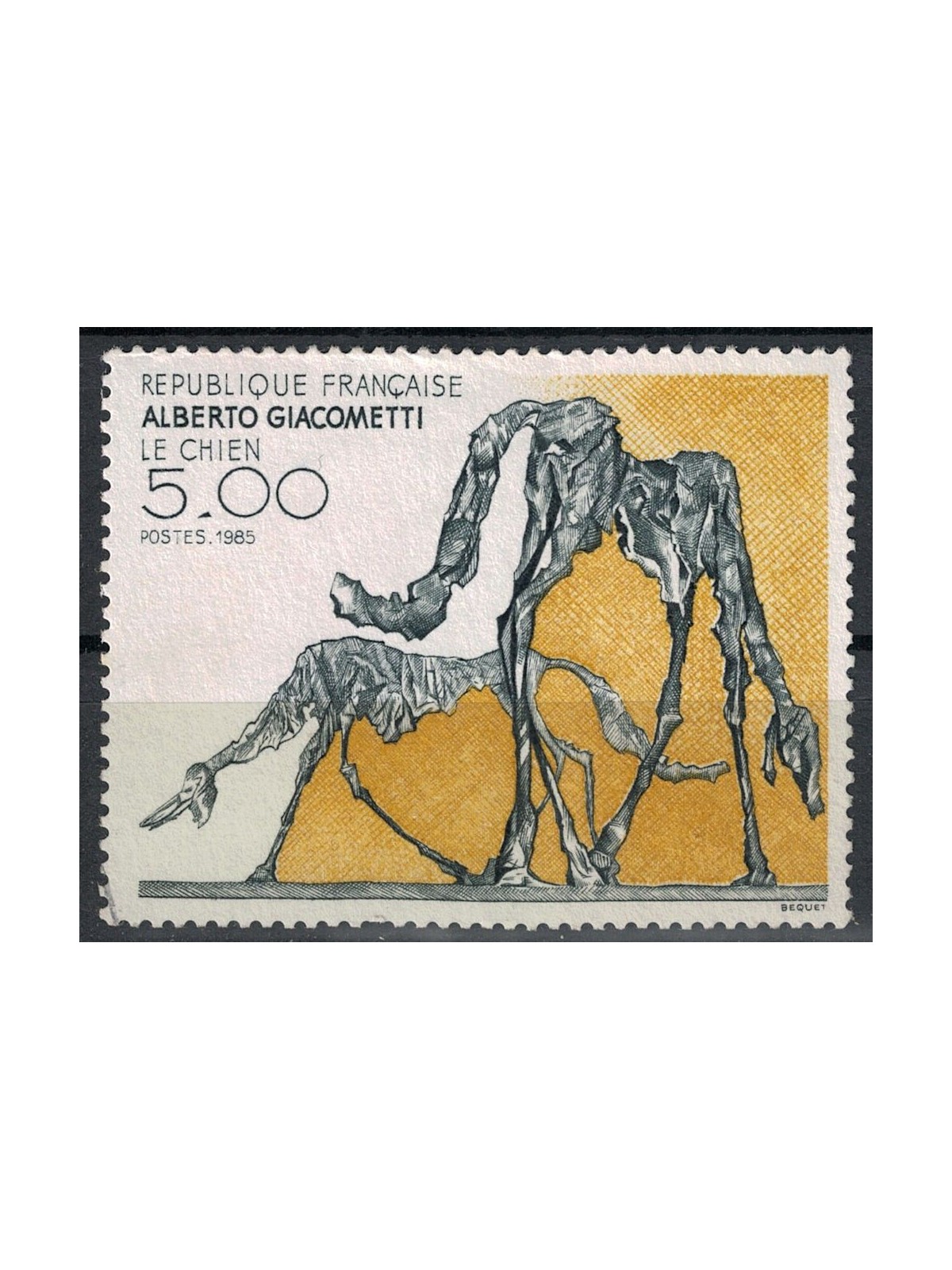FRANCIA 1985 Arte (Alberto Giacometti, Il cane) us