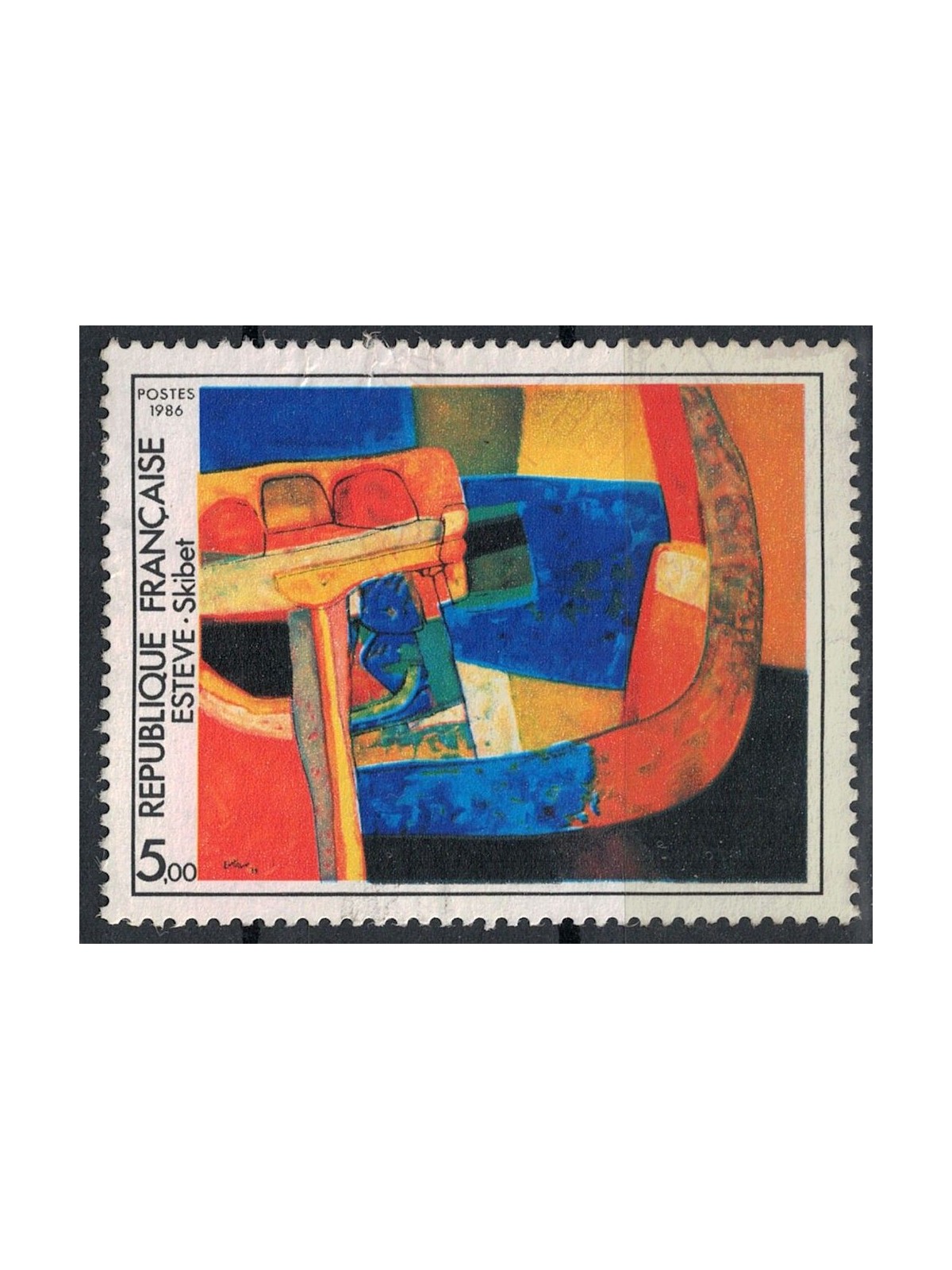 FRANCE 1986 Art (Estève, Skibet) us