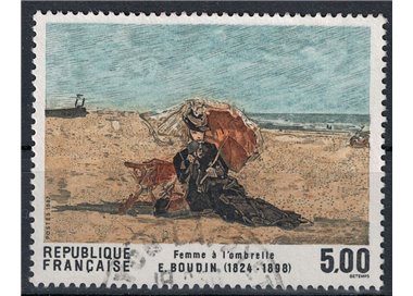 FRANCIA 1987 Arte (E. Boudin, Donna con ombrello) us