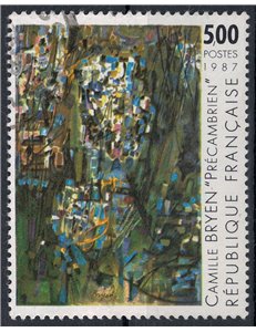 FRANCE 1987 Art (Camille Bryen, Precambrian) us