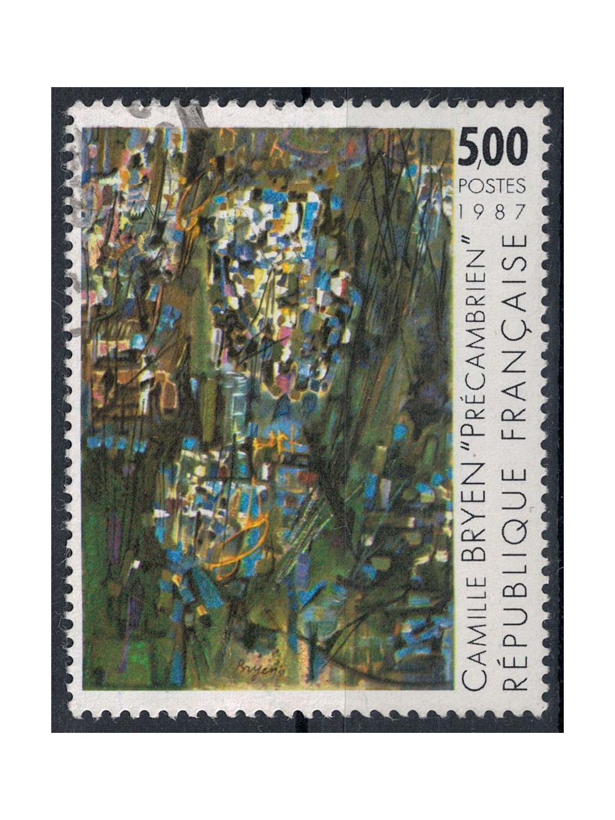 FRANCIA 1987 Arte (Camille Bryen, Precambriano) us