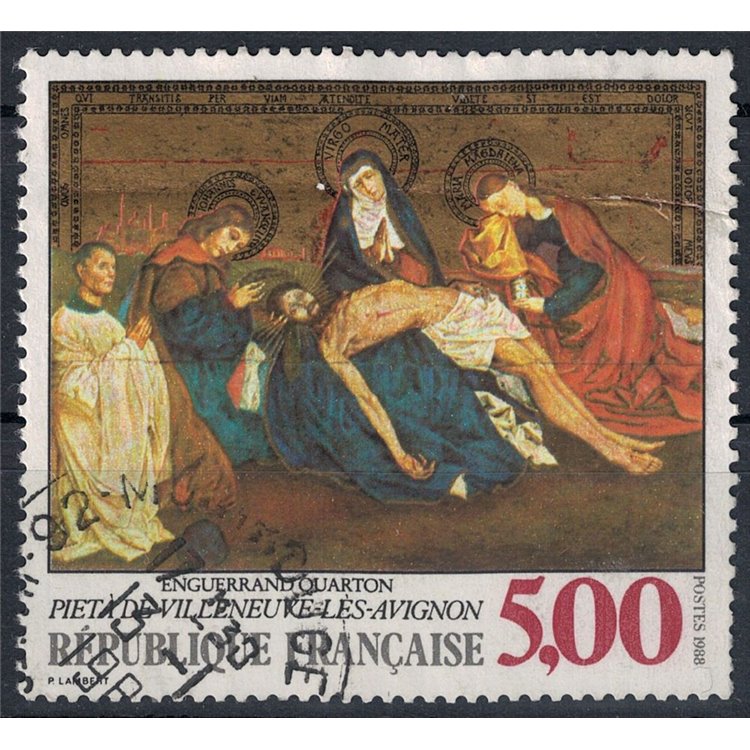 FRANCE 1988 Art (Enguerrand Quarton, Pietà) us