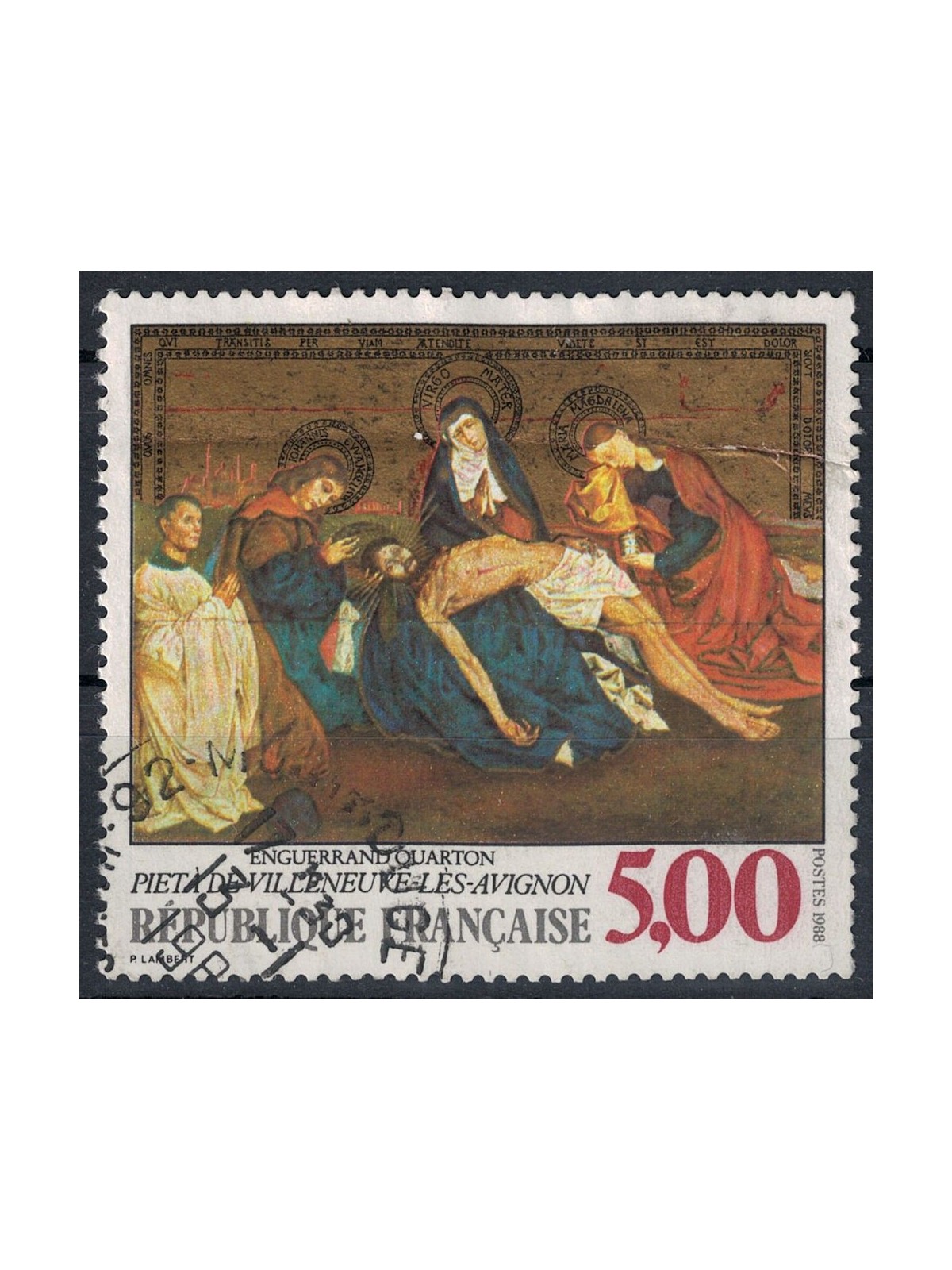 FRANCE 1988 Art (Enguerrand Quarton, Pietà) us