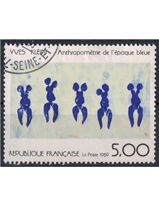 FRANCE 1989 Art (Yves Klein, Antropometra) us