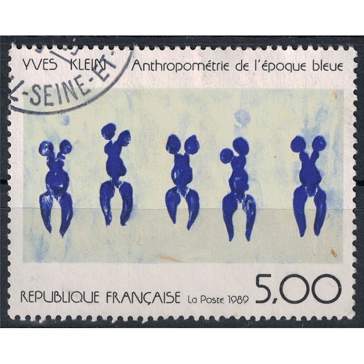 FRANCE 1989 Art (Yves Klein, Antropometra) us