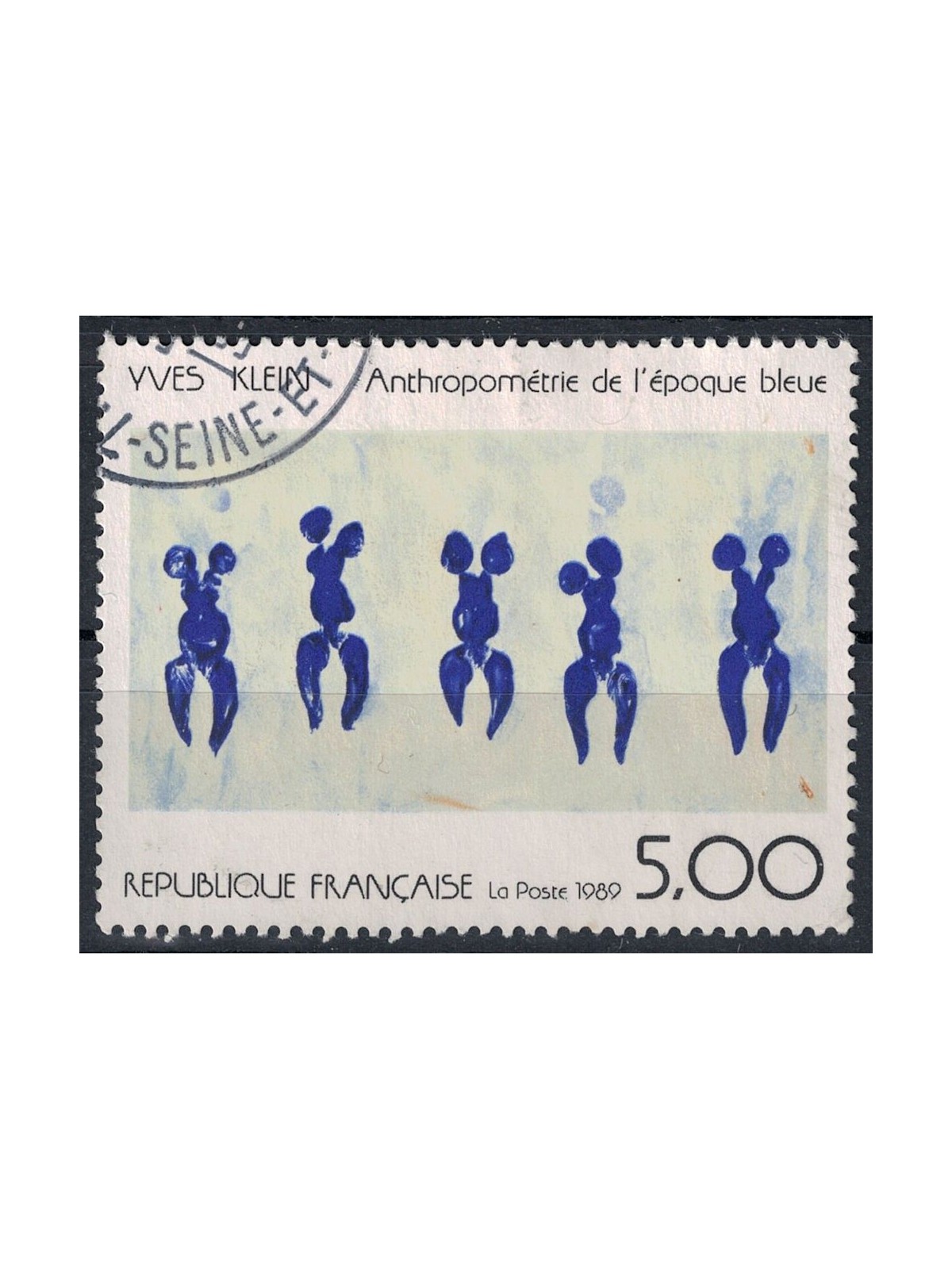 FRANCIA 1989 Arte (Yves Klein, Antropometra) us