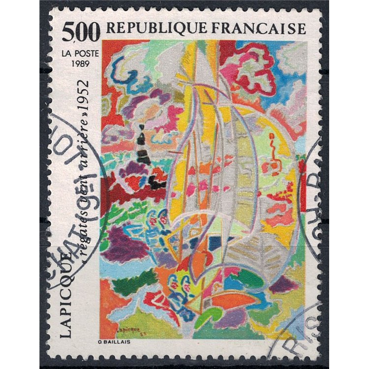 FRANCIA 1989 Arte (Lapicque, Regate) us