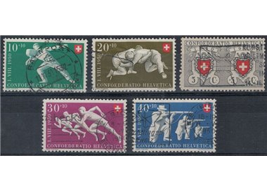 SVIZZERA 1950 Pro Patria 5v us