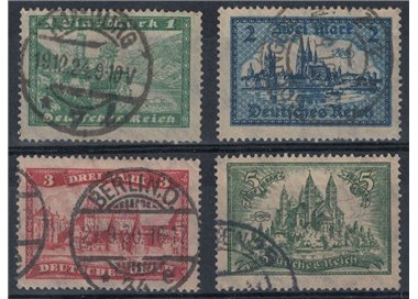 GERMANIA REICH 1924-27 Vedute diverse 4v us