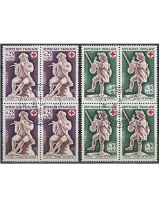 FRANCIA 1967 Pro Croce Rossa (in quartina) 2v us