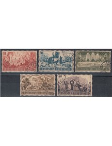 LIECHTENSTEIN 1942 Monforte Estates 5v us