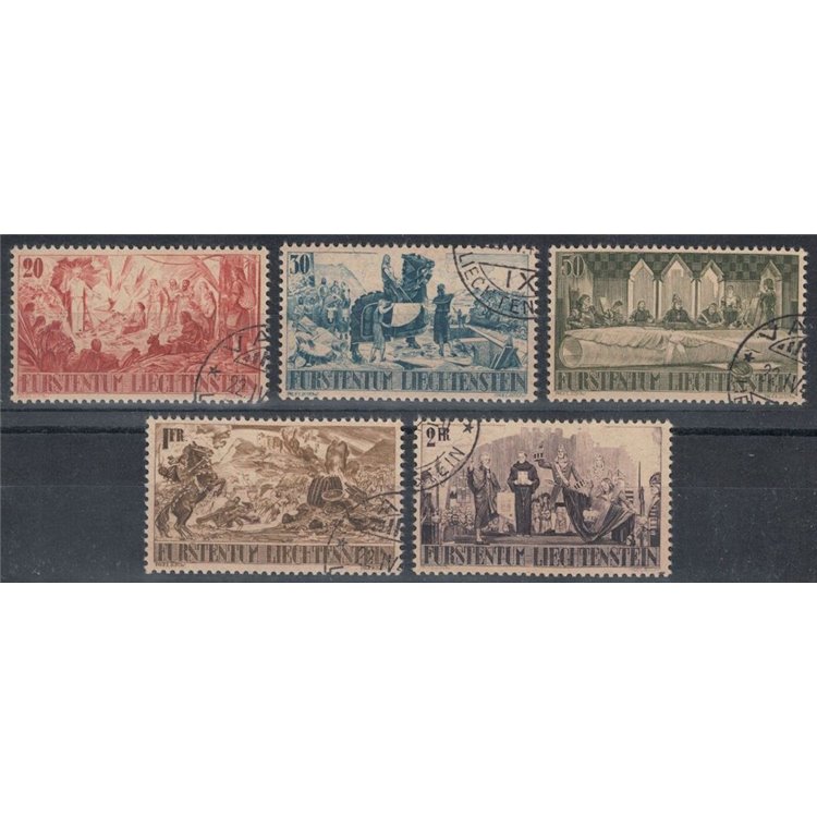 LIECHTENSTEIN 1942 Monforte Estates 5v us