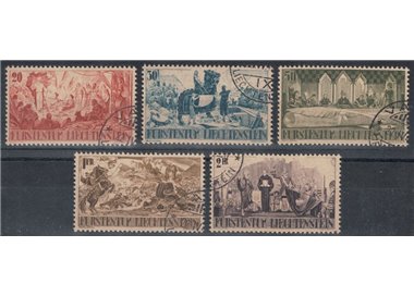LIECHTENSTEIN 1942 Monforte Estates 5v us