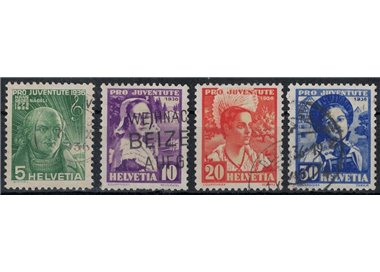 SVIZZERA 1936 Pro Juventute 4v us