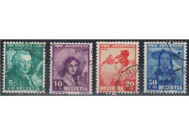 SVIZZERA 1938 Pro Juventute 4v us