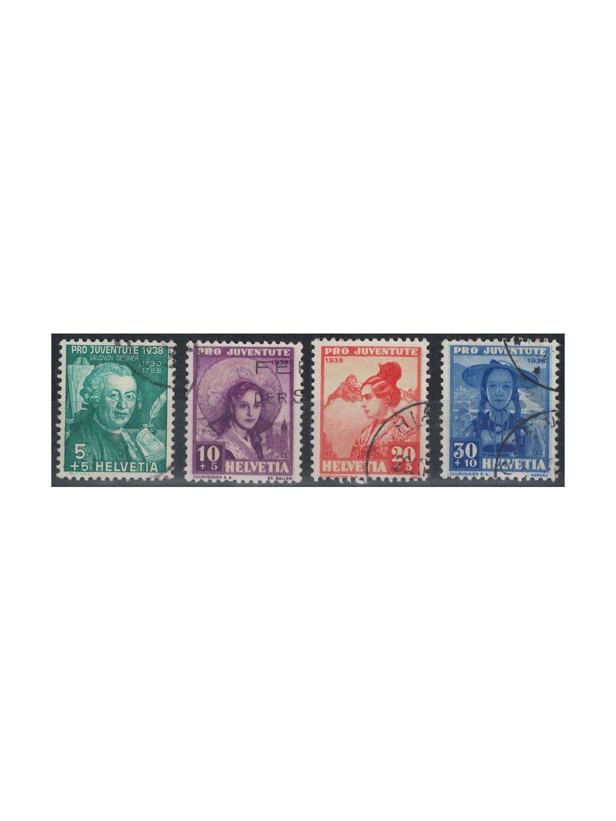 SVIZZERA 1938 Pro Juventute 4v us