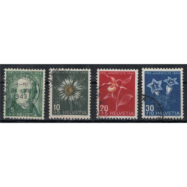 SWITZERLAND 1943 Pro Juventute 4v us