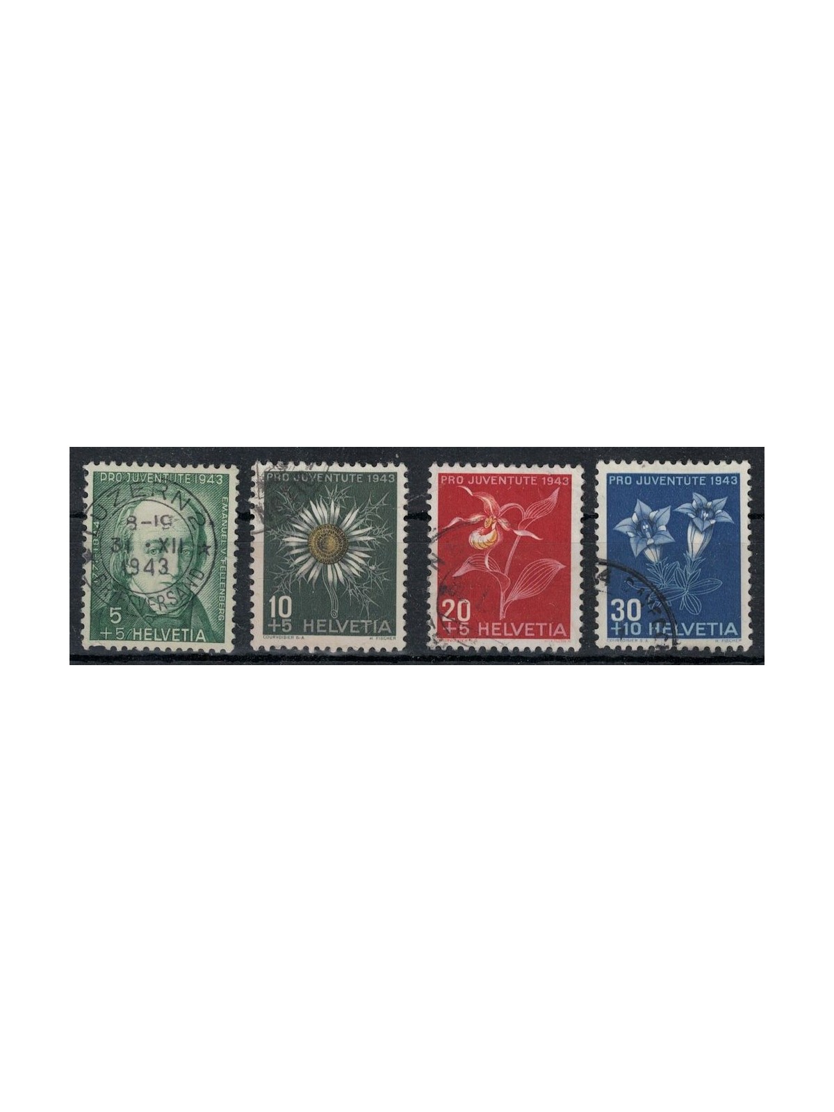 SVIZZERA 1943 Pro Juventute 4v us