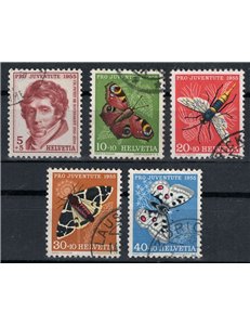 SVIZZERA 1955 Pro Juventute 5v us