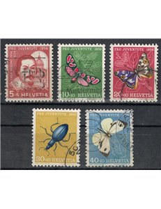 SVIZZERA 1956 Pro Juventute 5v us
