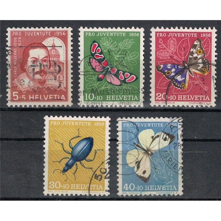 SWITZERLAND 1956 Pro Juventute 5v us